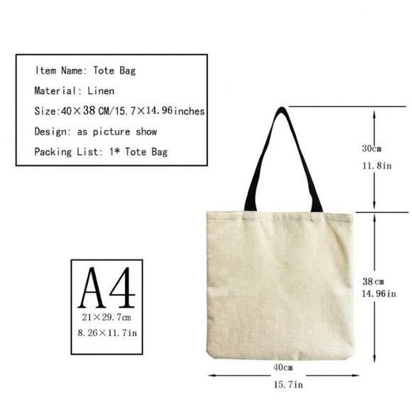 New Puppy & Floral Tote Bag - Picture 5 of 6